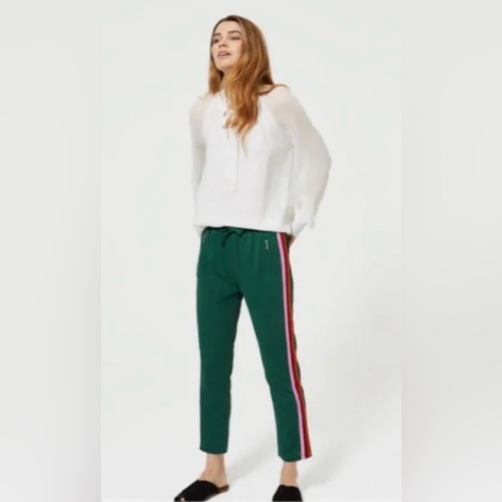 Rebecca Minkoff Jolie Size Small Green Cropped Jogger